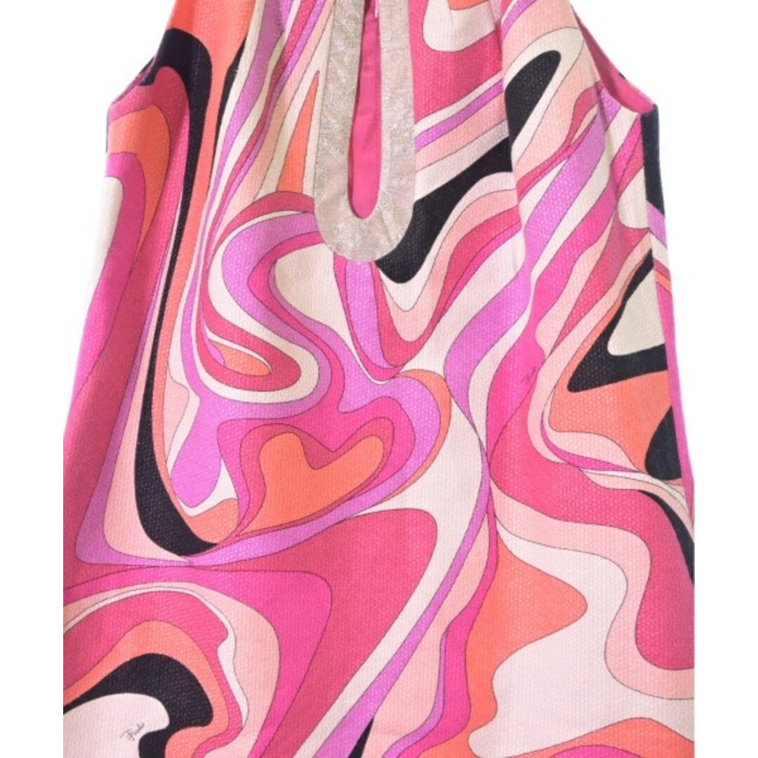 EMILIO PUCCI ワンピース 34(XXS位) 紫xピンクx白(総柄) 【古着】 EMILIO PUCCI ワンピース 34(XXS位) 紫xピンクx白(総柄) 【古着】