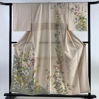 訪問着 身丈154.5cm 裄丈63.5cm 正絹 美品 逸品 【中古】(着物)