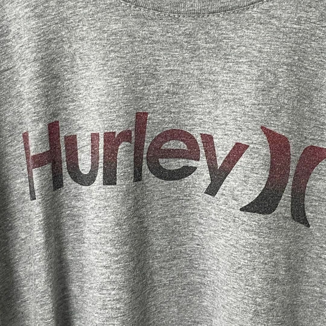 HURLEY X アメリカ古着 ハーレーロゴTシャツ グレー ゆるダボ メンズのトップス(Tシャツ/カットソー(半袖/袖なし))の商品写真