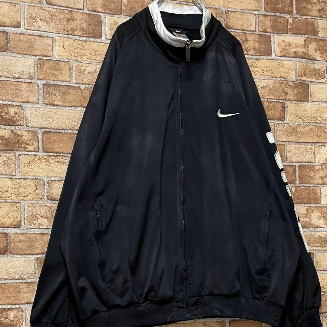 NIKE(ナイキ)のNIKE　ナイキ　銀タグ　90s トラックジャケット　ジャージ　ビッグロゴ　XL メンズのトップス(ジャージ)の商品写真