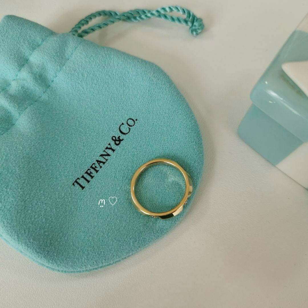 Tiffany & Co.(ティファニー)のティファニー　トゥルーバンドリング　ダイヤモンド　8.5号　Ꮶ18ゴールド レディースのアクセサリー(リング(指輪))の商品写真