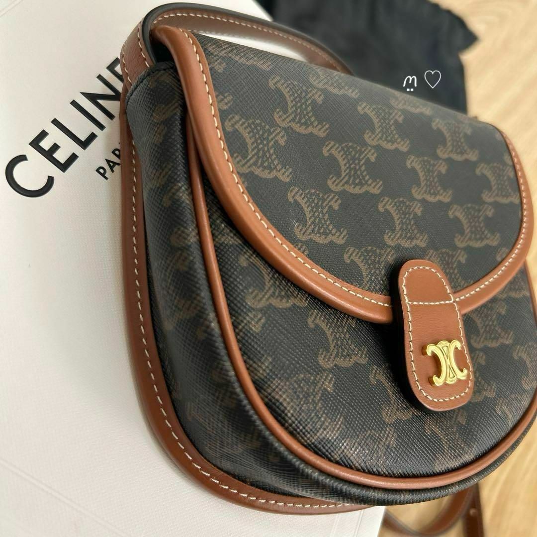 celine(セリーヌ)のCELINEセリーヌ　ミニブザス　トリオンフ　ショルダーバッグ斜めがけポシェット レディースのバッグ(ショルダーバッグ)の商品写真