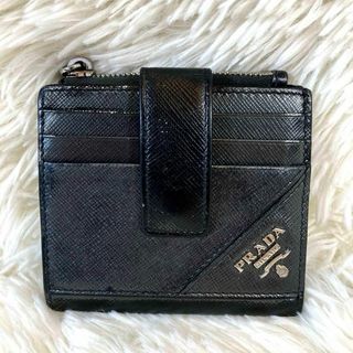 プラダ(PRADA)のPRADA サフィアーノ メタル レザー 二つ折り財布  2MC066(財布)