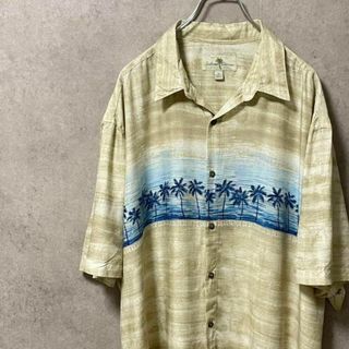 472　タグ付き新品　デッドストック　アロハシャツ　総柄　レーヨン100%(Tシャツ/カットソー(半袖/袖なし))