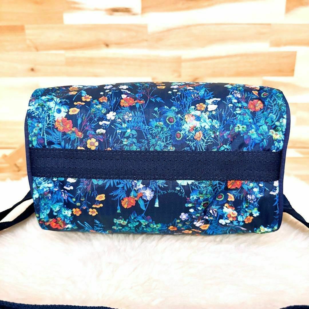 LeSportsac(レスポートサック)の美品【レスポートサック】花柄 ショルダーバッグ2wayミニ ボストンバッグ 紺 レディースのバッグ(ショルダーバッグ)の商品写真