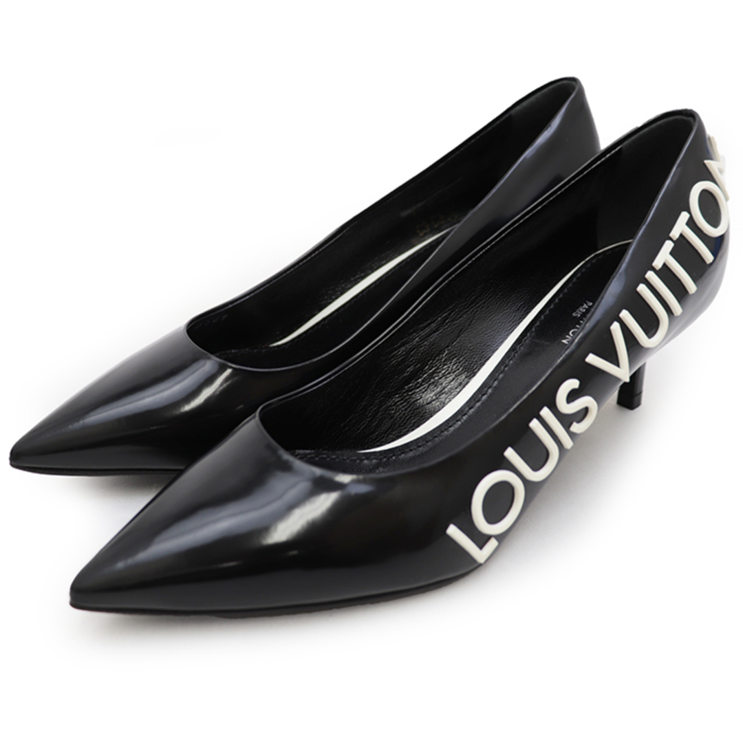 LOUIS VUITTON(ルイヴィトン)の【新品同様】ルイ・ヴィトン 19年 NL0149 コールバック・ライン レザー ロゴ パンプス レディースサイズ 35 黒 ブラック 白 ホワイト LOUIS VUITTON レディースの靴/シューズ(ハイヒール/パンプス)の商品写真