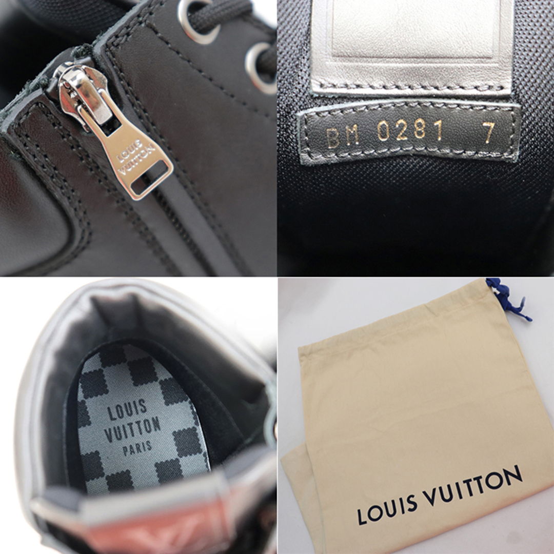 LOUIS VUITTON(ルイヴィトン)の【美品】ルイ・ヴィトン 22SS オーベルカンフ・ライン LV×NIGO パッチ付 ブーツ メンズ サイズ 7 ブラック LOUIS VUITTON メンズの靴/シューズ(ブーツ)の商品写真