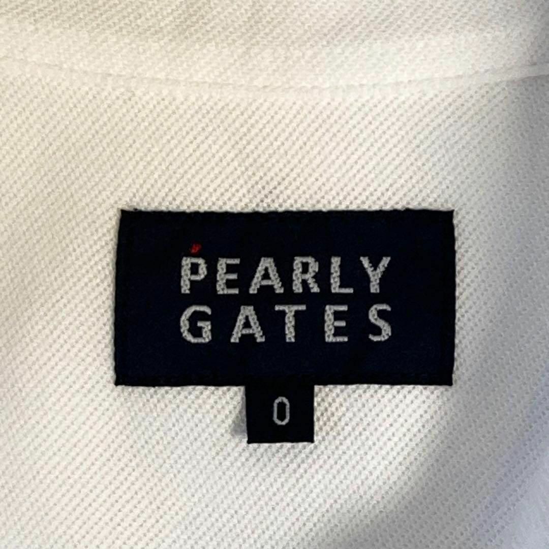 PEARLY GATES(パーリーゲイツ)の【極美品】パーリーゲイツ 半袖ポロ ロング シャツワンピース Ａライン ホワイト レディースのワンピース(ロングワンピース/マキシワンピース)の商品写真