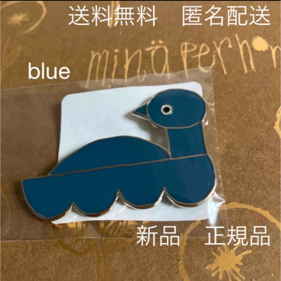 mina perhonen(ミナペルホネン)のミナペルホネン　ブローチ　sea birds blue 2024 レディースのアクセサリー(ブローチ/コサージュ)の商品写真