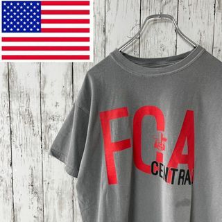 COMFORT COLORS アメリカ古着 ビッグプリントTシャツ グレーメンズ(Tシャツ/カットソー(半袖/袖なし))