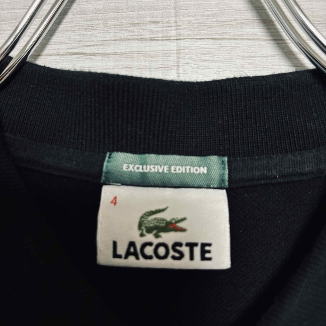 LACOSTE(ラコステ)のLACOSTE ラコステ　ポロシャツ　ワンポイント刺繍ロゴ　一点物 メンズのトップス(ポロシャツ)の商品写真