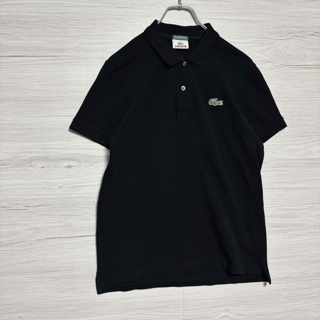 LACOSTE(ラコステ)のLACOSTE ラコステ　ポロシャツ　ワンポイント刺繍ロゴ　一点物 メンズのトップス(ポロシャツ)の商品写真