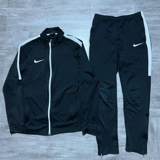 NIKE - NIKE ナイキ 黒 ジャージ トラックジャケット 上下 セットアップ メンズM