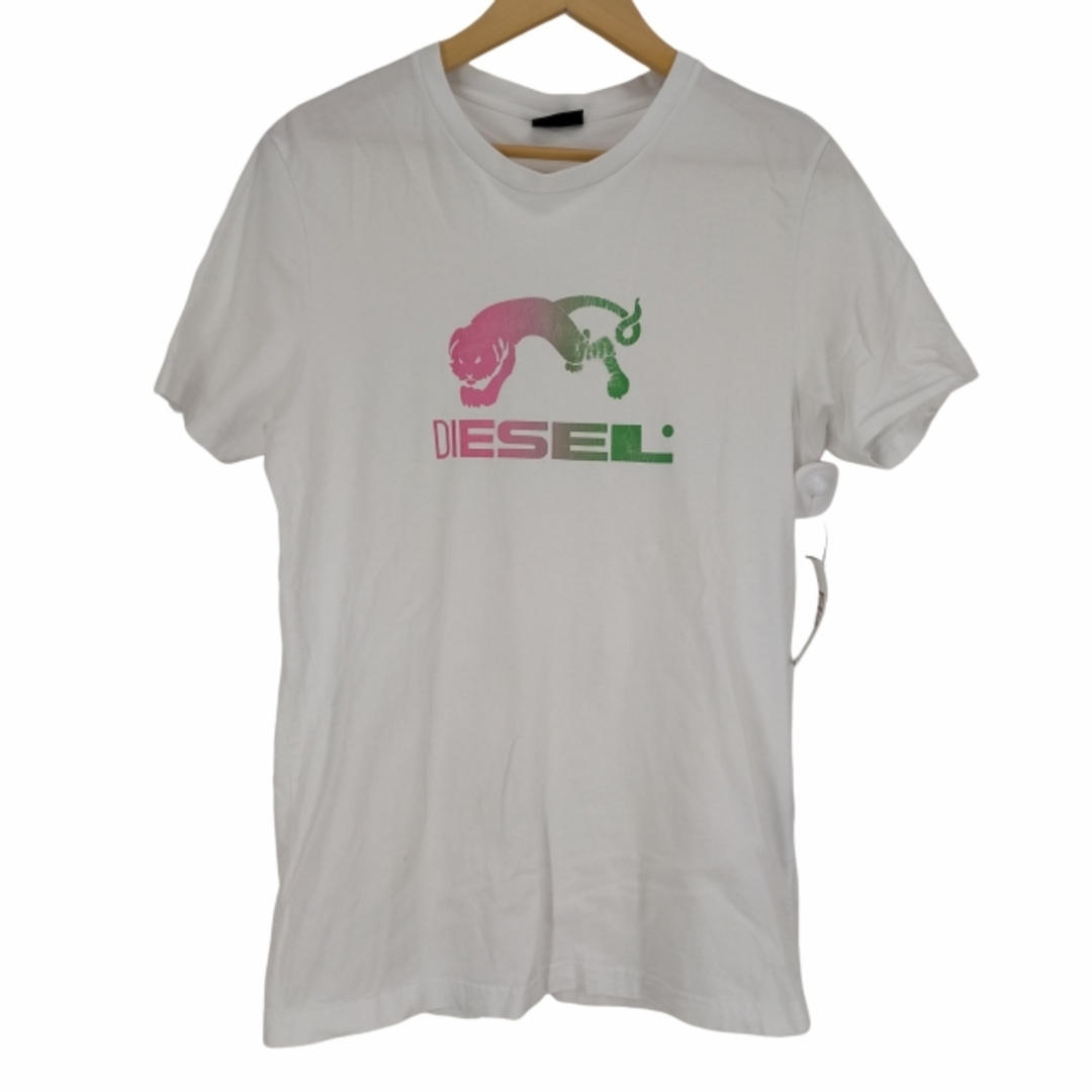 DIESEL(ディーゼル)のDIESEL(ディーゼル) フロントプリントクルーネックTシャツ メンズ メンズのトップス(Tシャツ/カットソー(半袖/袖なし))の商品写真