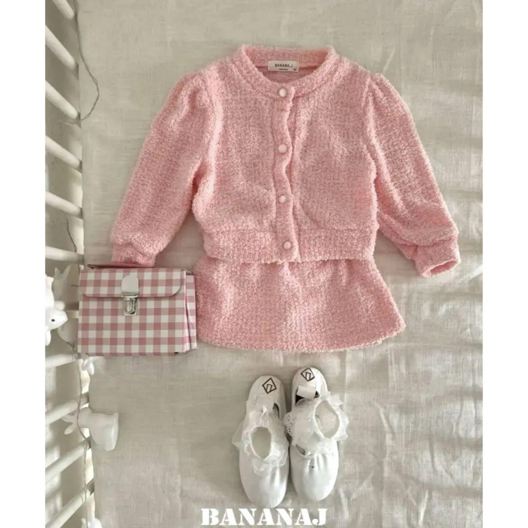 新品　韓国子供服　BananaJ コットンキャンディ　セットアップ キッズ/ベビー/マタニティのキッズ服女の子用(90cm~)(Tシャツ/カットソー)の商品写真