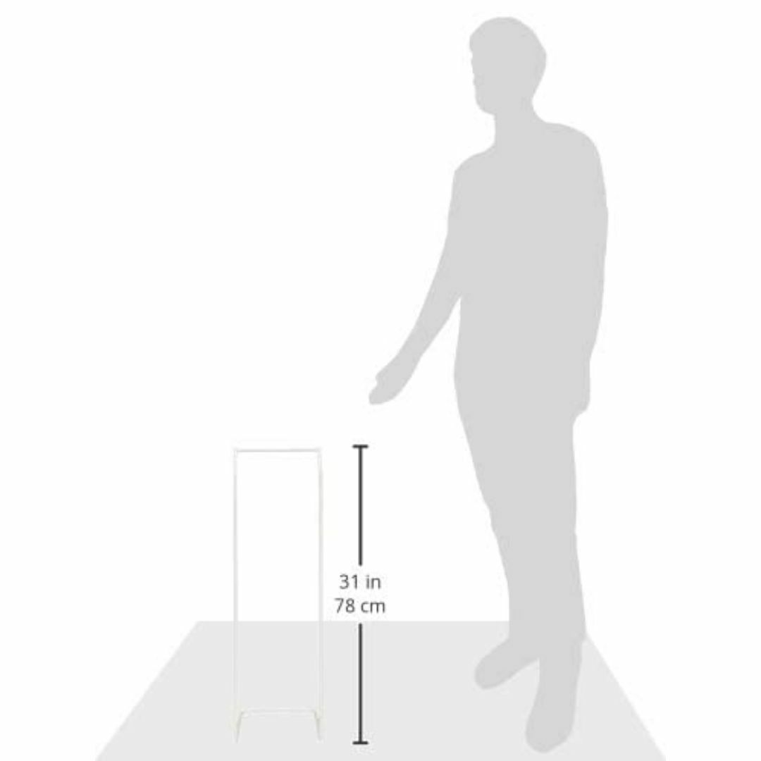 【色: ホワイト】ドウシシャ ハンガーラック コンパクトパイプハンガー シングル インテリア/住まい/日用品の収納家具(その他)の商品写真