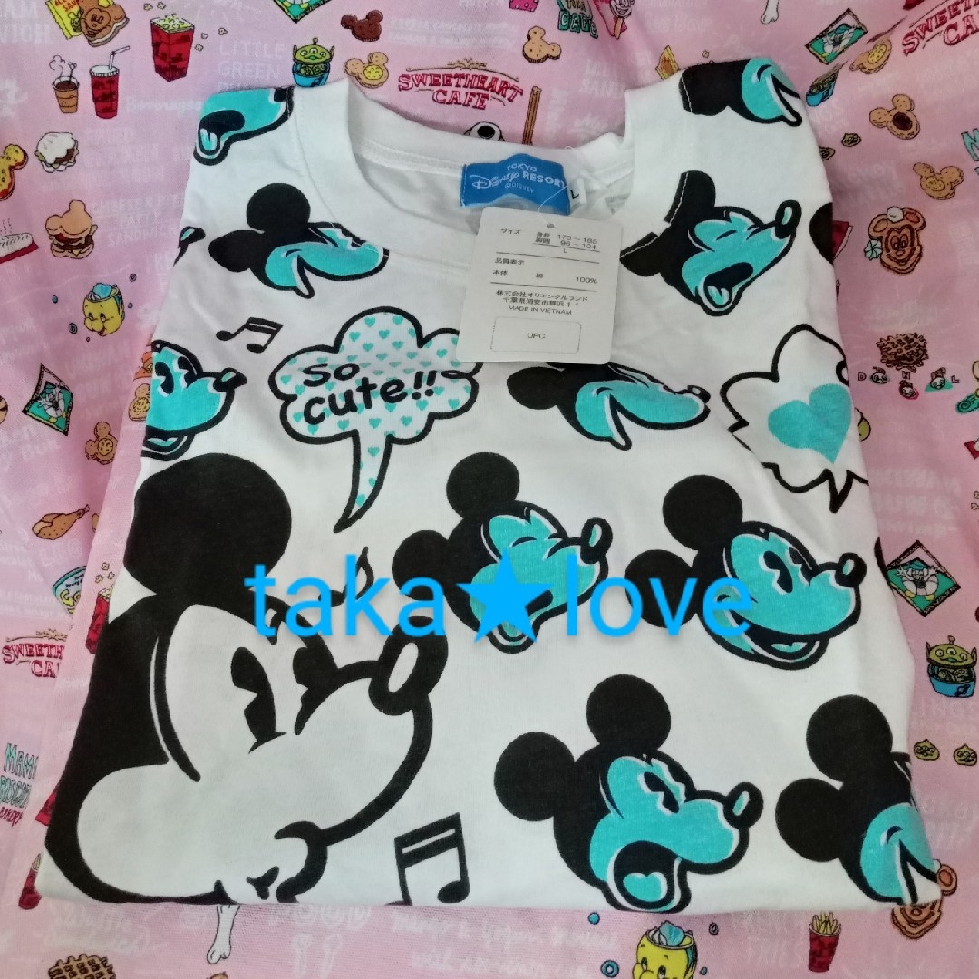 Disney(ディズニー)の値下！ﾌﾟﾛﾌ&商品説明必読◆TDR購入◆ﾐｯｷｰ総絵柄♪半袖Tｼｬﾂ♪ エンタメ/ホビーのコレクション(その他)の商品写真