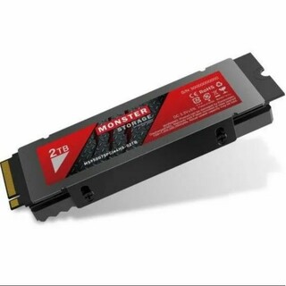 Monster Storage 2TB SSD PS5確認済み ヒートシンク付き