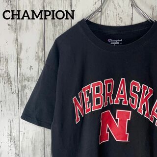 チャンピオン(Champion)のCHAMPION USA古着 ネブラスカ大学 バスケTシャツ XL 黒 メンズ(Tシャツ/カットソー(半袖/袖なし))