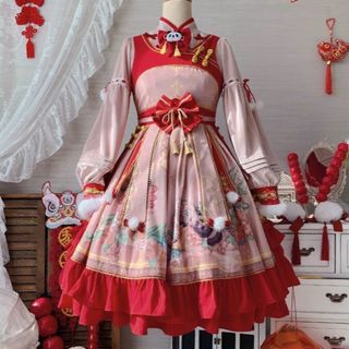 アンジェリックプリティー(Angelic Pretty)のepetice エペティス　中華ロリ　ワンピース　チャイナロリータ コスプレ衣装(ひざ丈ワンピース)