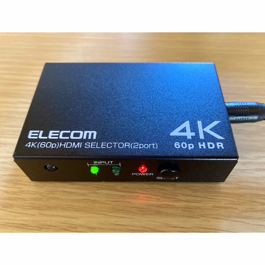 ELECOM(エレコム)のエレコム HDMI切替器 2ポート PC ゲーム機 専用リモコン付き(1台) スマホ/家電/カメラのPC/タブレット(PC周辺機器)の商品写真