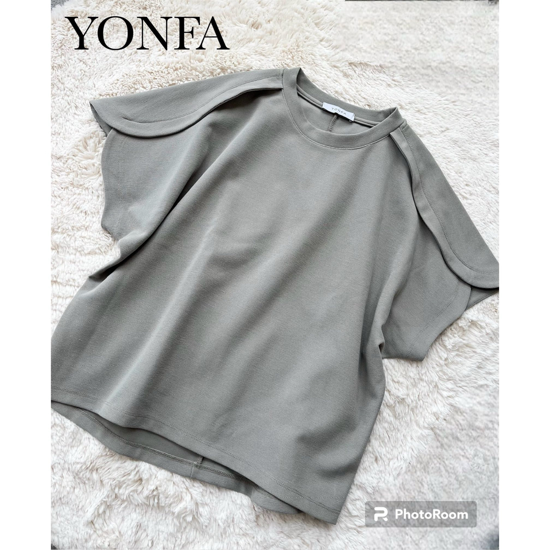 YONFA ヨンファ チューリップスリーブティー　mint レディースのトップス(カットソー(半袖/袖なし))の商品写真