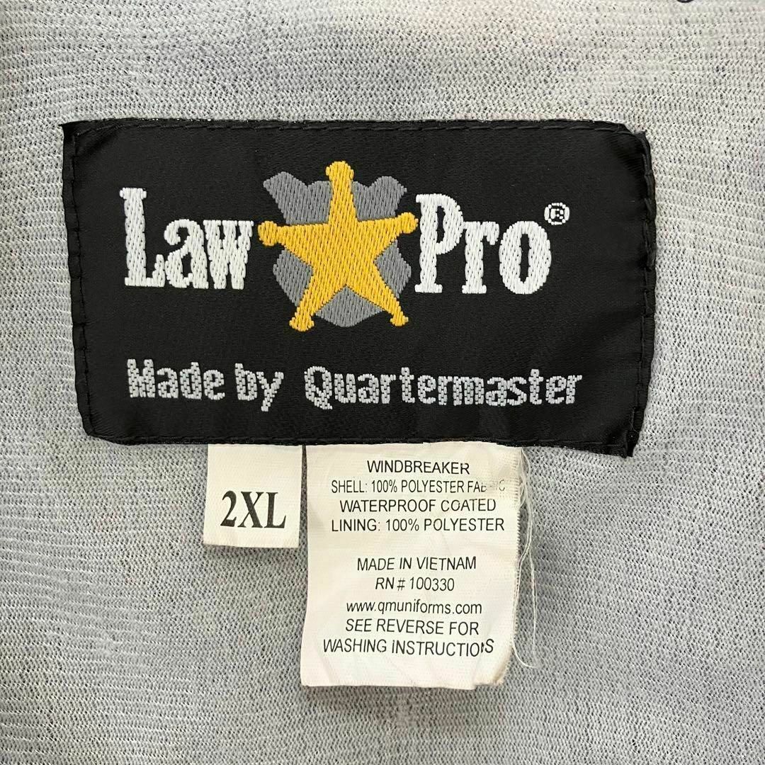 【美品】　90s古着　Law Pro コーチジャケット　メンズ　2XL 黒 メンズのジャケット/アウター(ナイロンジャケット)の商品写真