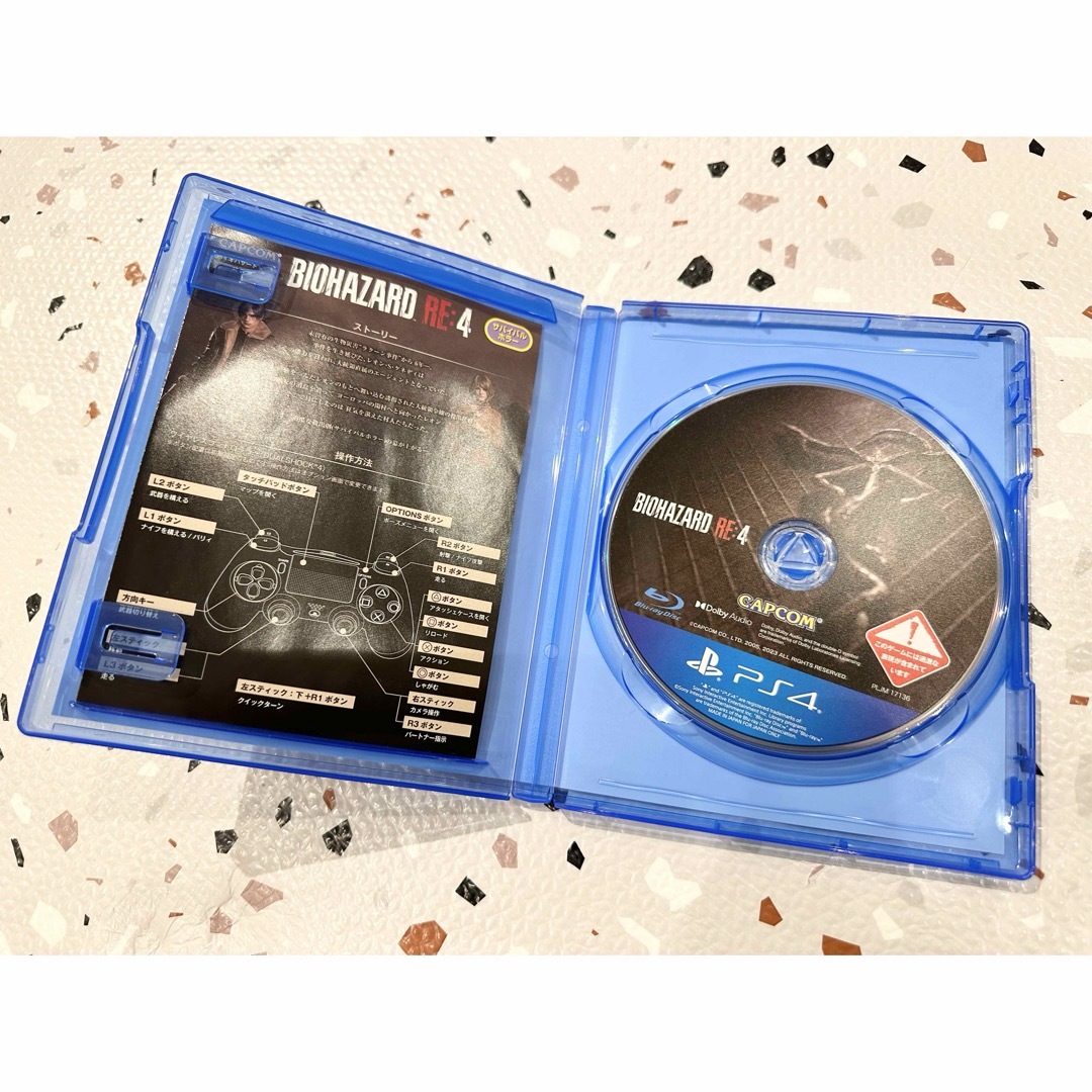 PlayStation4(プレイステーション4)のPS4 中古ソフト　バイオハザードRE4 エンタメ/ホビーのゲームソフト/ゲーム機本体(家庭用ゲームソフト)の商品写真
