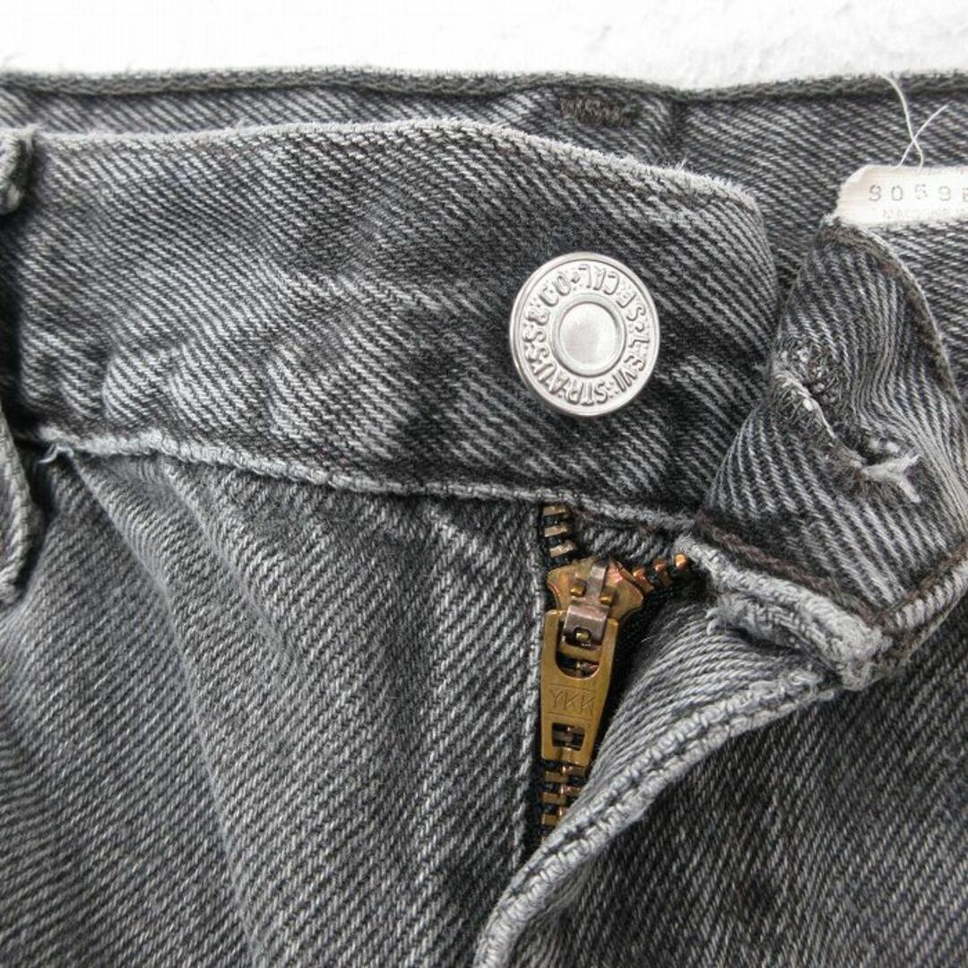 Levi's(リーバイス)のW36★古着 リーバイス Levis 550 ショート パンツ ショーツ メンズ 90年代 90s 黒 ブラック デニム 【spe】 24apr16 中古 ボトムス 短パン ショーパン ハーフ メンズのパンツ(ワークパンツ/カーゴパンツ)の商品写真