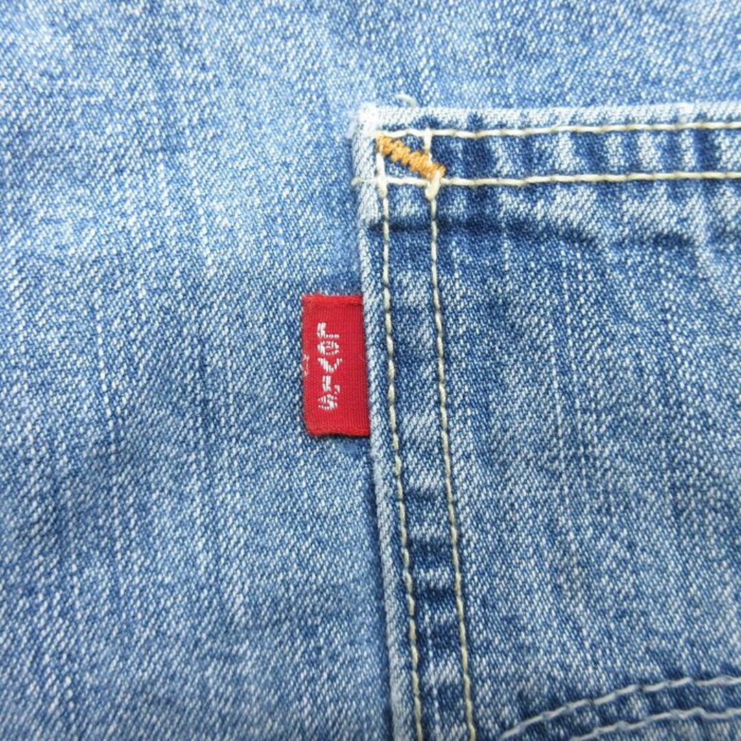 Levi's(リーバイス)のW36★古着 リーバイス Levis ショート ペインター パンツ ショーツ メンズ コットン 紺 ネイビー デニム 24apr16 中古 ボトムス 短パン ショーパン メンズのパンツ(ワークパンツ/カーゴパンツ)の商品写真