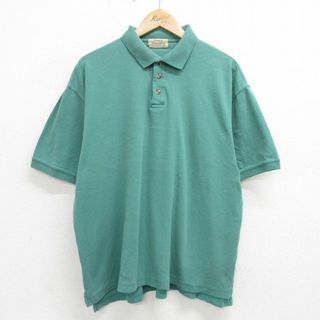 XL★古着 セントジョンズベイ 半袖 ポロ シャツ メンズ 00年代 00s 大きいサイズ コットン 緑系 グリーン 24apr16 中古 トップス(ポロシャツ)