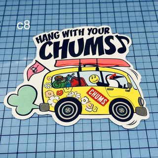 CHUMS チャムス キャンプステッカー 防水ステッカー  登山 キャンプ用品