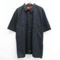 XL★古着 ディッキーズ Dickies 半袖 ワーク シャツ メンズ 90年…