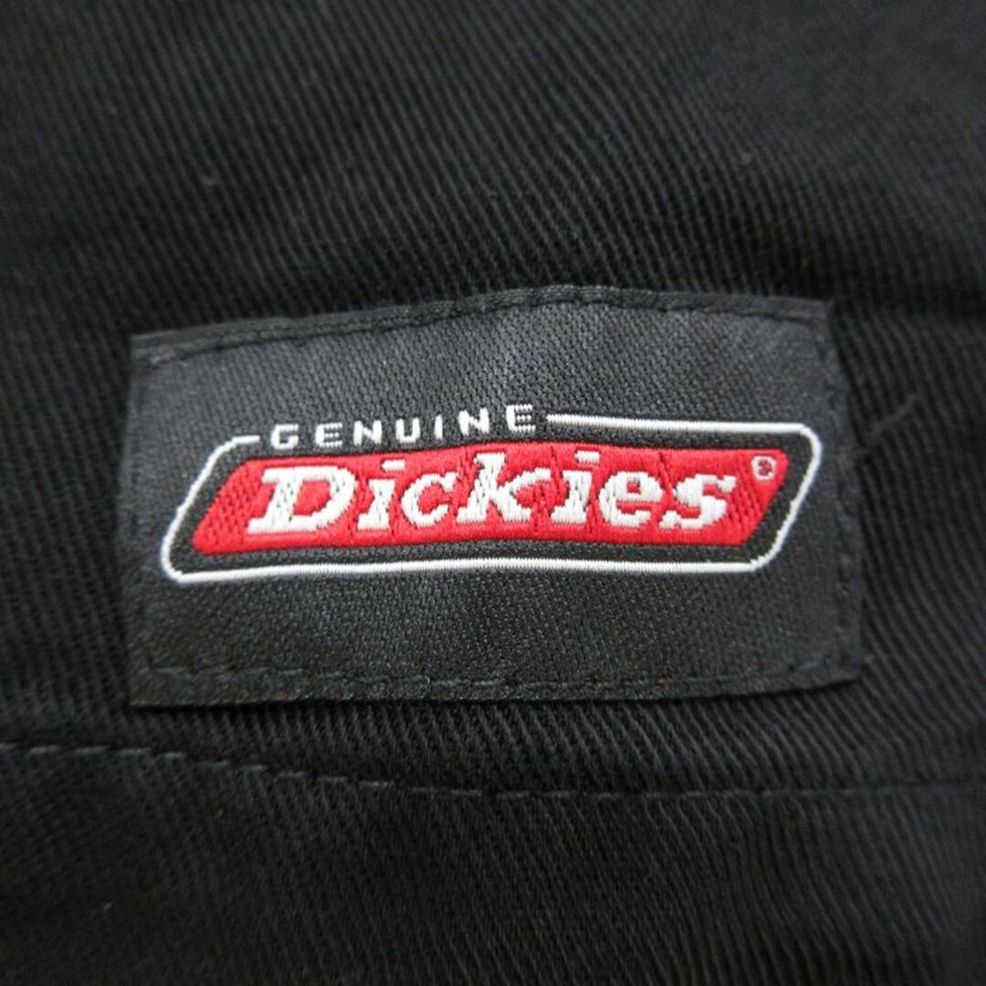 Dickies(ディッキーズ)のXL★古着 ディッキーズ Dickies 半袖 ワーク シャツ メンズ 大きいサイズ ロング丈 コットン 黒他 ブラック 24apr16 中古 トップス メンズのトップス(シャツ)の商品写真