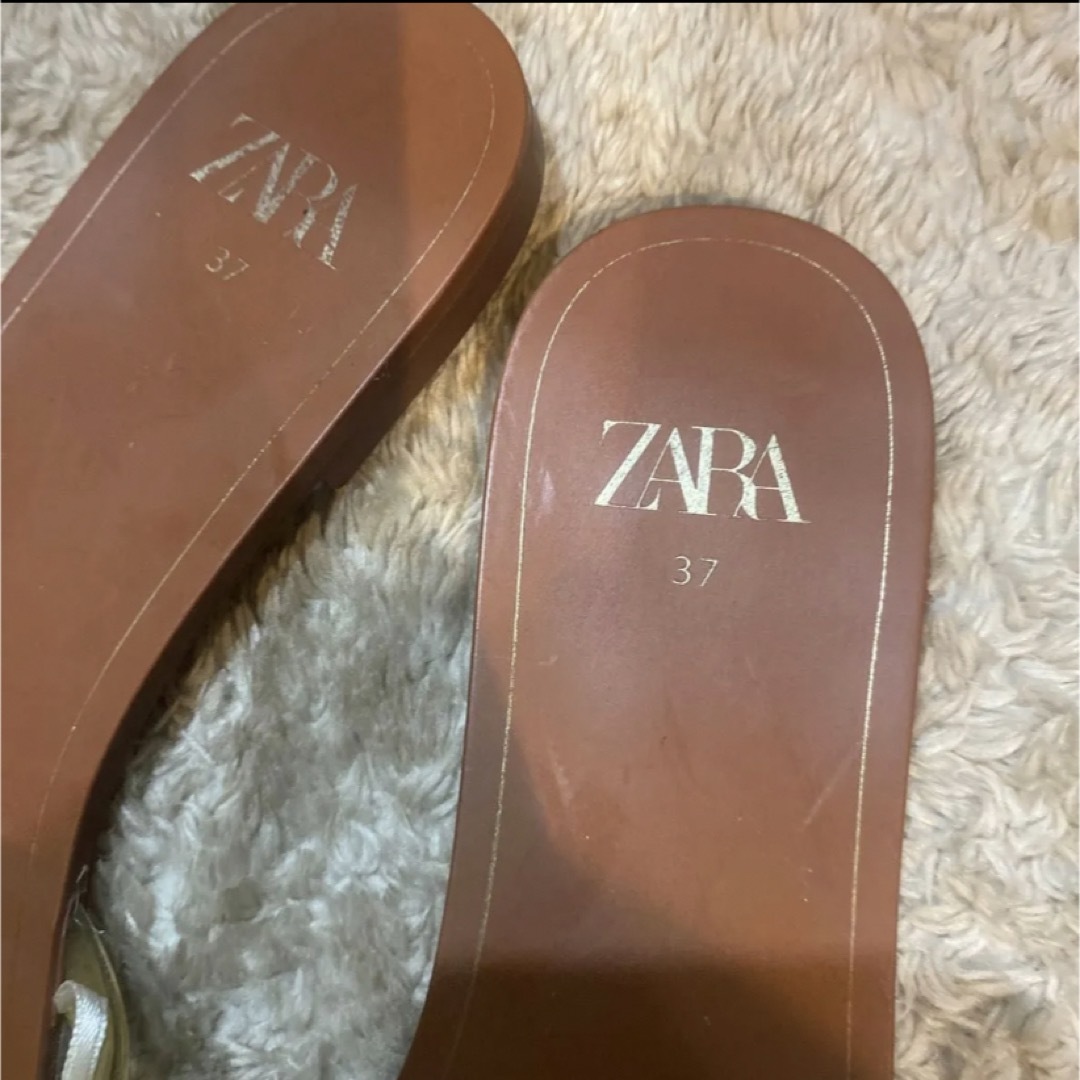 ZARA(ザラ)のZARA サンダル フラットジュース クリア レディースの靴/シューズ(サンダル)の商品写真