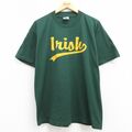 XL★古着 ジャージーズ 半袖 ビンテージ Tシャツ メンズ 00年代 00s Irish クルーネック 緑 グリーン 24apr16 中古