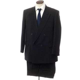 【中古】ギーブス＆ホークス GIEVES&HAWKES ウール セットアップ ダブルスーツ ブラック【サイズ98/94/170】【メンズ】(セットアップ)