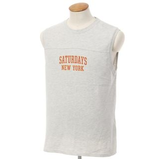 サタデーズニューヨークシティ(Saturdays NYC)の【中古】サタデーズ ニューヨークシティ Saturdays NYC ノースリーブ フットボールTシャツ グレー【サイズM】【メンズ】(シャツ)