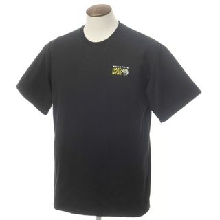 【中古】マウンテンハードウェア MOUNTAIN HARD WEAR コットンポリエステル プリント 半袖Ｔシャツ ブラック【サイズL】【メンズ】(Tシャツ/カットソー(半袖/袖なし))