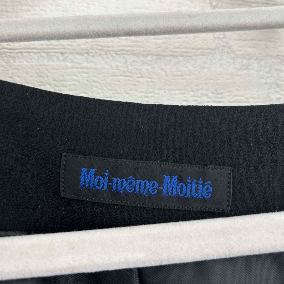 Moi-meme-Moitie(モワメームモワティエ)のう1 Moi-meme-moitie ロングワンピース　黒　編み上げ　M レディースのワンピース(ロングワンピース/マキシワンピース)の商品写真