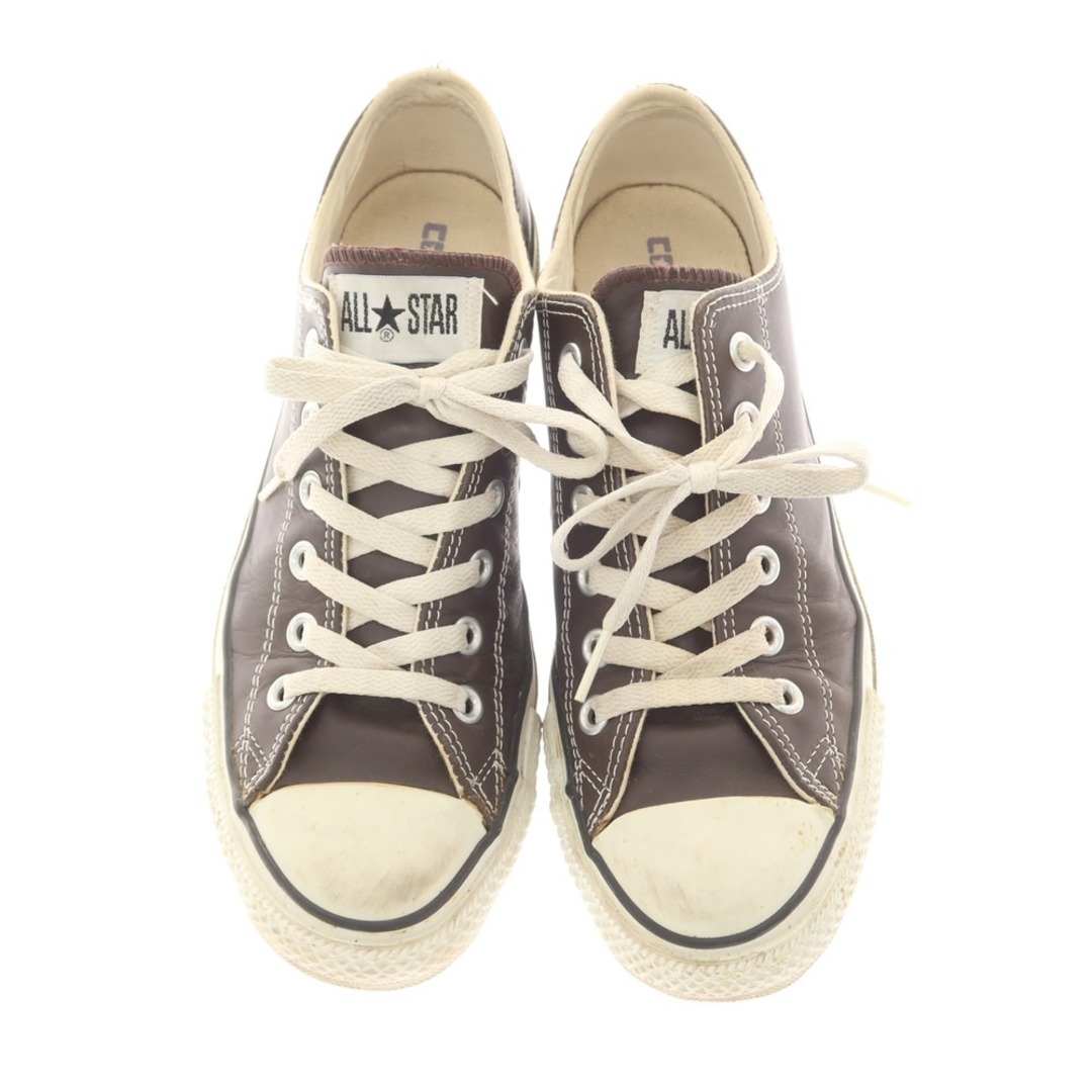 CONVERSE(コンバース)の【中古】コンバース CONVERSE オールスター レザー ローカットスニーカー ブラウン【サイズ26】【メンズ】 メンズの靴/シューズ(スニーカー)の商品写真