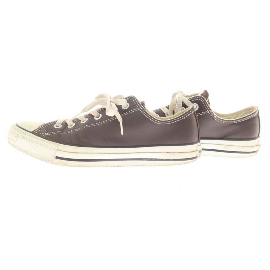 CONVERSE(コンバース)の【中古】コンバース CONVERSE オールスター レザー ローカットスニーカー ブラウン【サイズ26】【メンズ】 メンズの靴/シューズ(スニーカー)の商品写真