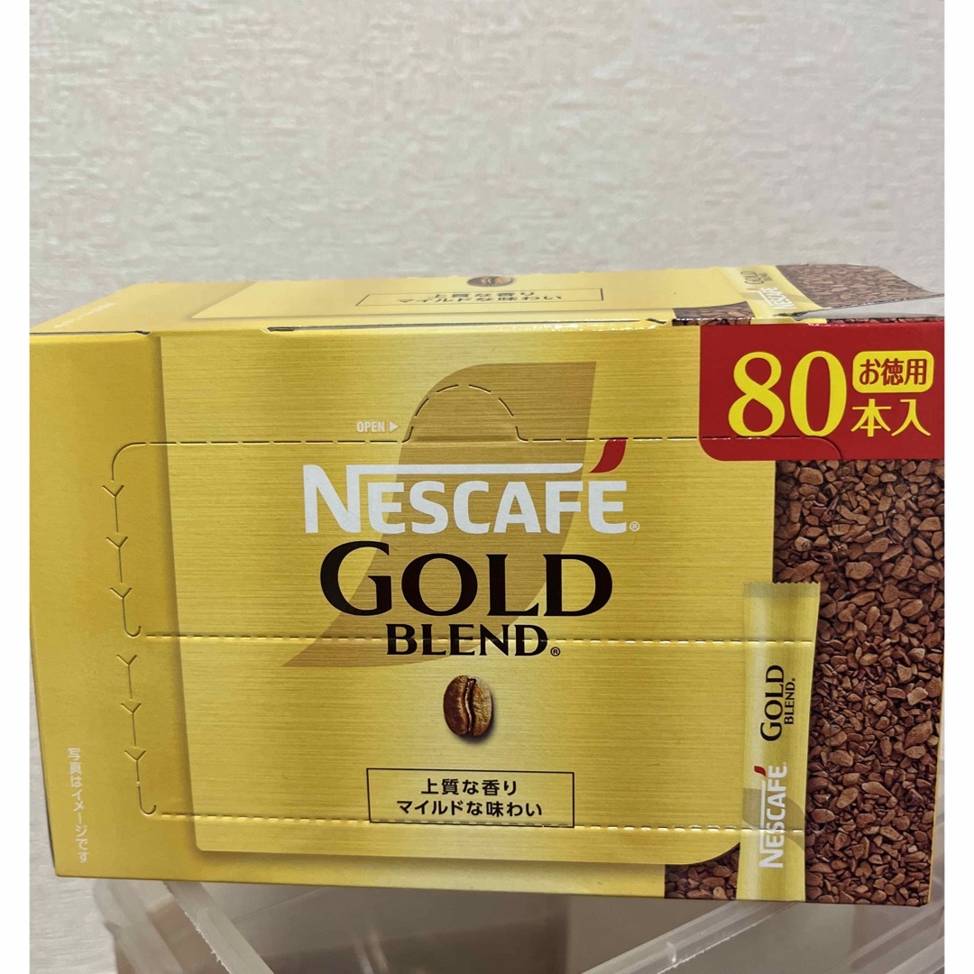 インスタントコーヒースティックコーヒー　ブラック80本ネスカフェゴールドブレンド 食品/飲料/酒の飲料(コーヒー)の商品写真