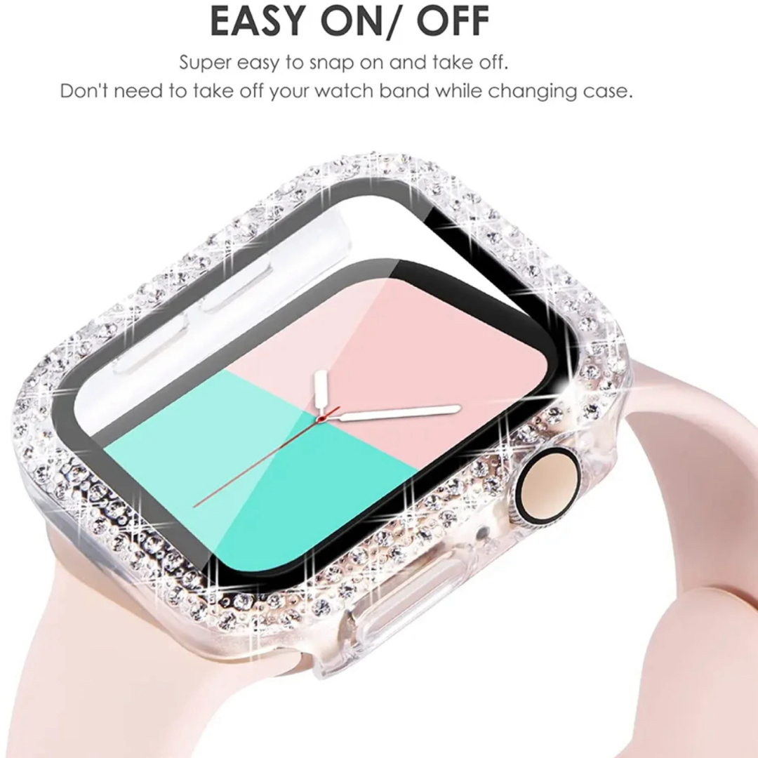 【41mm】Apple watch ダイヤモンドケース【シルバー】 スマホ/家電/カメラのスマホアクセサリー(その他)の商品写真