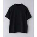 【BLACK】【XL】サイドシームレス モックネック Tシャツ