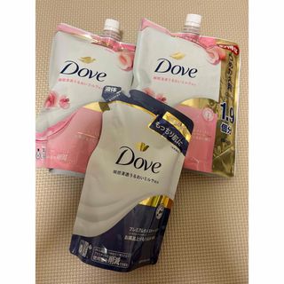 ダヴ(Dove（Unilever）)のダヴボディソープ　プレミアム モイスチャーケア&ピーチ&スイートピー詰替(ボディソープ/石鹸)