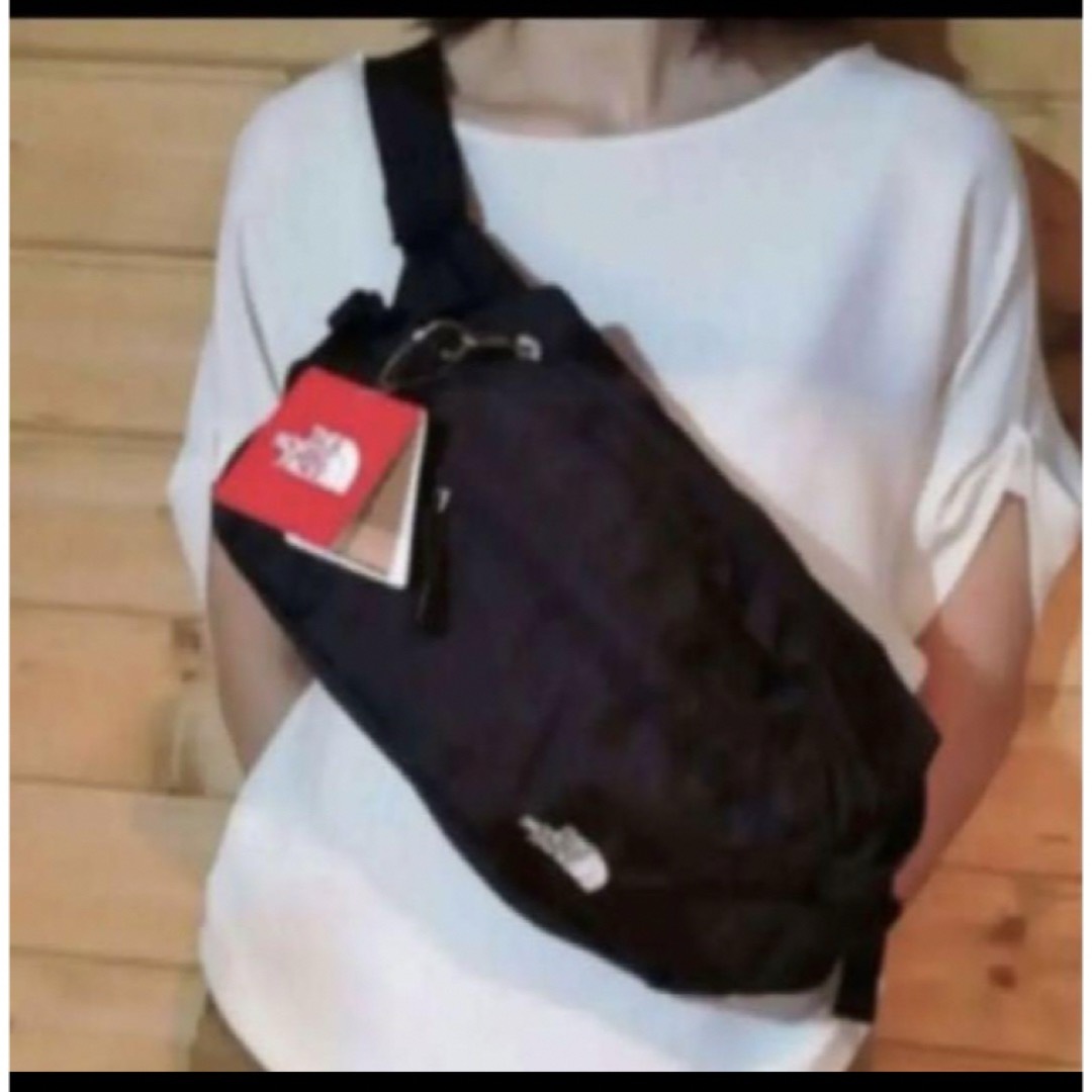 THE NORTH FACE(ザノースフェイス)の【未開封新品】ノースフェイス　ボディバック　8L 黒　男女兼用　サイドポケット レディースのバッグ(ボディバッグ/ウエストポーチ)の商品写真