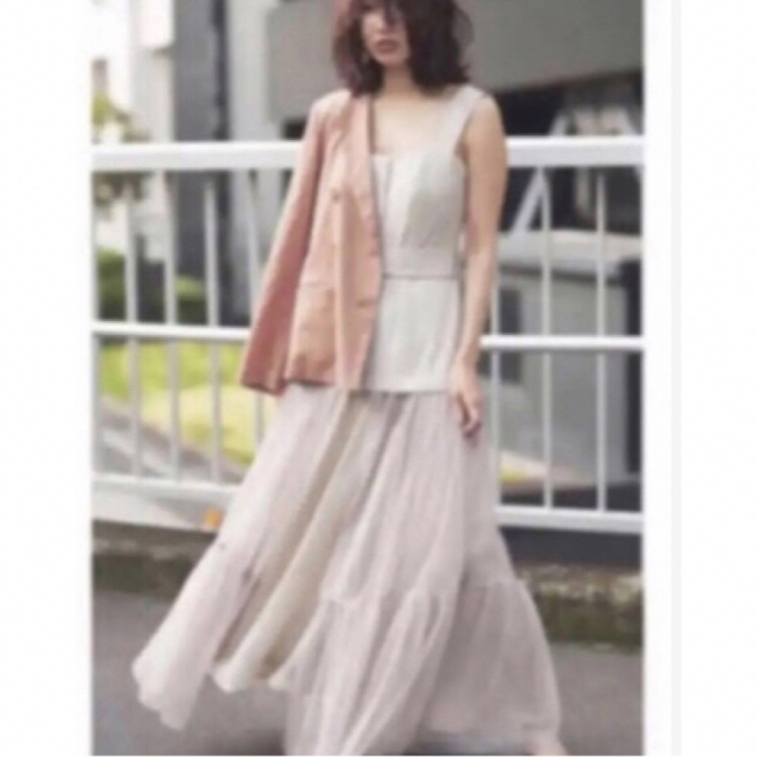 FRAY I.D - FRAY I.D/チュールスカートタイトドレス/BEGの通販 by mi