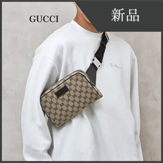 グッチ(Gucci)の月末セール‼️新品 グッチ ボディバッグ ウェストバッグ GGキャンバス(ボディーバッグ)