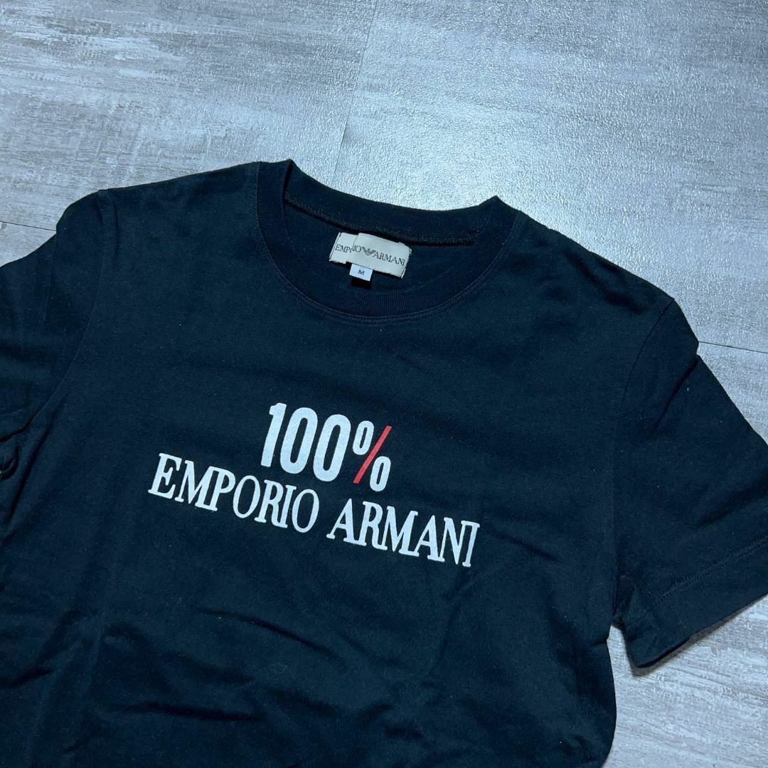 Emporio Armani(エンポリオアルマーニ)のEMPORIO ARMANI エンポリオアルマーニ Tシャツ 黒 ロゴ M メンズのトップス(Tシャツ/カットソー(半袖/袖なし))の商品写真